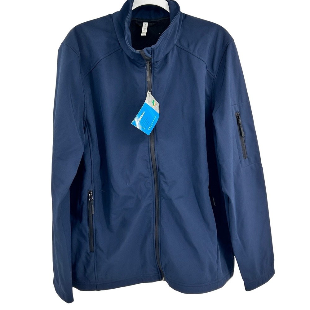 Kariban Softshell Jacket Men XL Navy‎ Blue K401 Water Repellent Gorpcore Outdoor